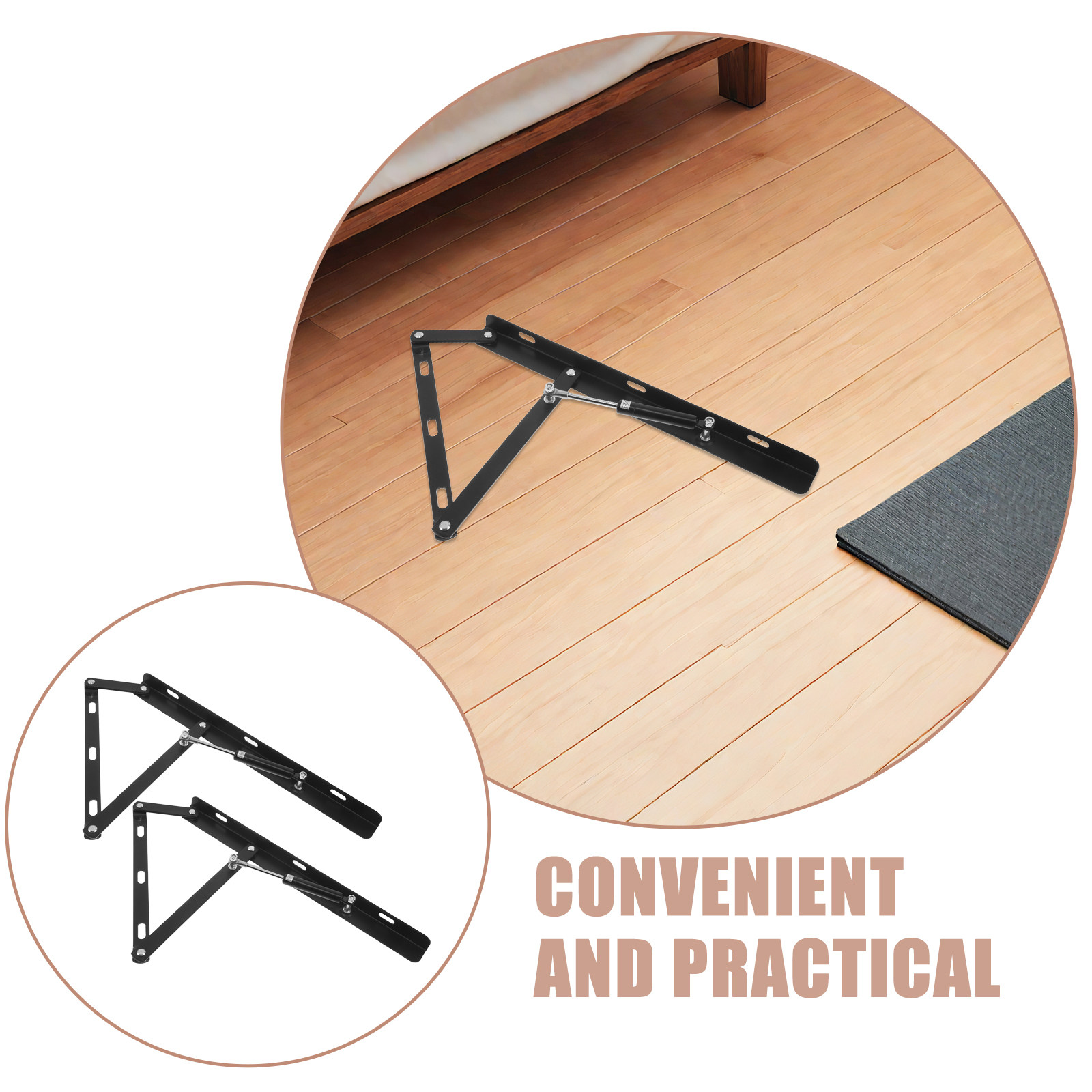 Gas Lift Storage Bed Hydraulic - ชุดกลไกยกเตียงไฮดรอลิก 1 ชุด พร้อมแก๊สยกปรับระดับได้ สำหรับประหยัดพื้นที่ในห้องนอน ชุดอุปกรณ์ยกโครงเตียงโซฟา
