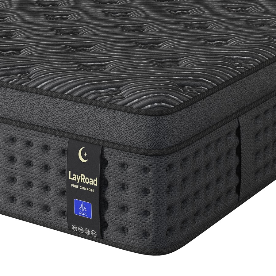 Memory Foam Mattress In A Box Queen - ที่นอนเมมโมรี่โฟมไฮบริดขนาด 12/14 นิ้ว พร้อมพ็อกเก็ตสปริง ขนาด Twin,