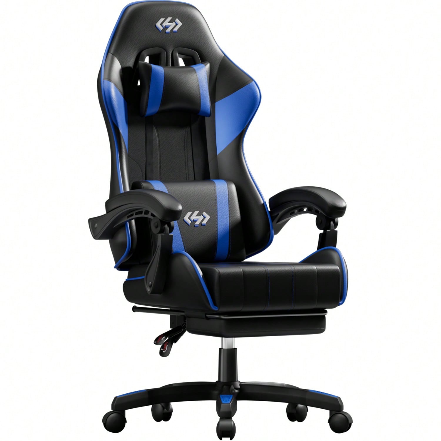 Sofas - เก้าอี้เกมมิ่ง HLDIRECT, เก้าอี้สำนักงานคอมพิวเตอร์ตามหลักสรีรศาสตร์พร้อมที่รองหลัง ที่พักเท้า และที่พักศีรษะ, ปรับความสูงและมุมพนักพิงได้,