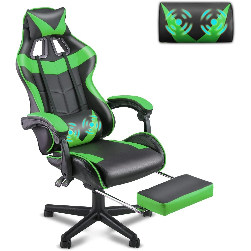 Sofas - เก้าอี้เกมมิ่งเพื่อสุขภาพพร้อมที่พักเท้าและพนักพิงหลัง