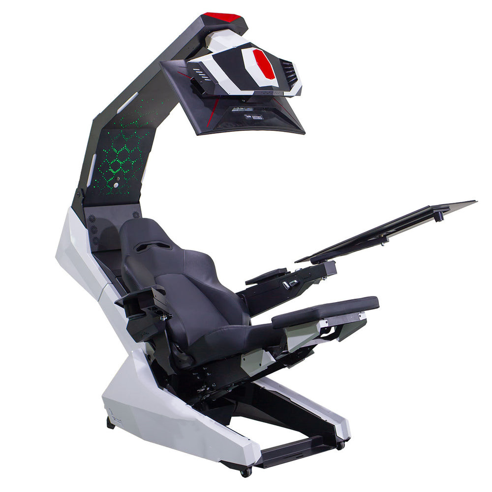 Office Furniture - เก้าอี้ทำงานปรับเอนได้สุดหรูพร้อมระบบนวด ลำโพง ไฟ RGB บนเพดานแบบดวงดาว พนักพิงสูง