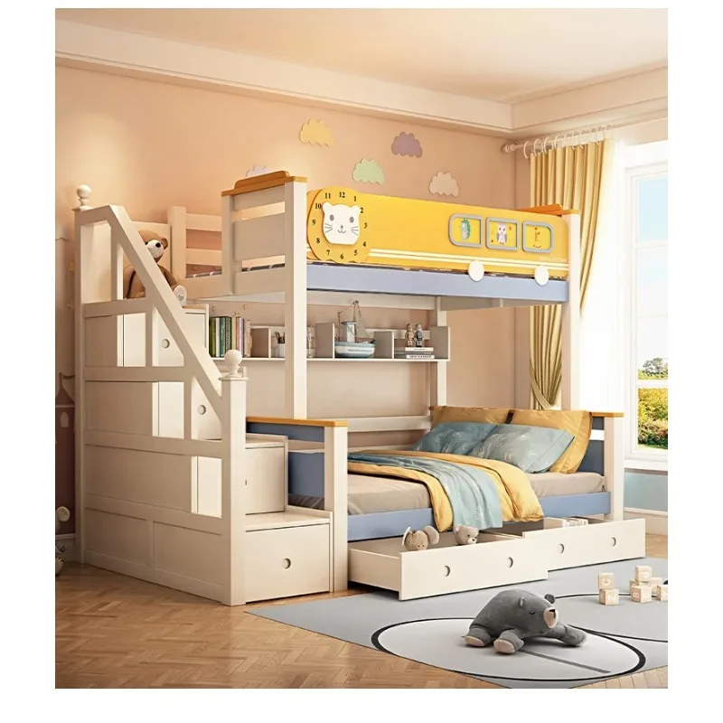 เฟอร์นิเจอร์ไม้ลอฟท์ ห้องเด็ก  - Bunk Bed With Stairs And Slide บทวิจารณ์และราคา