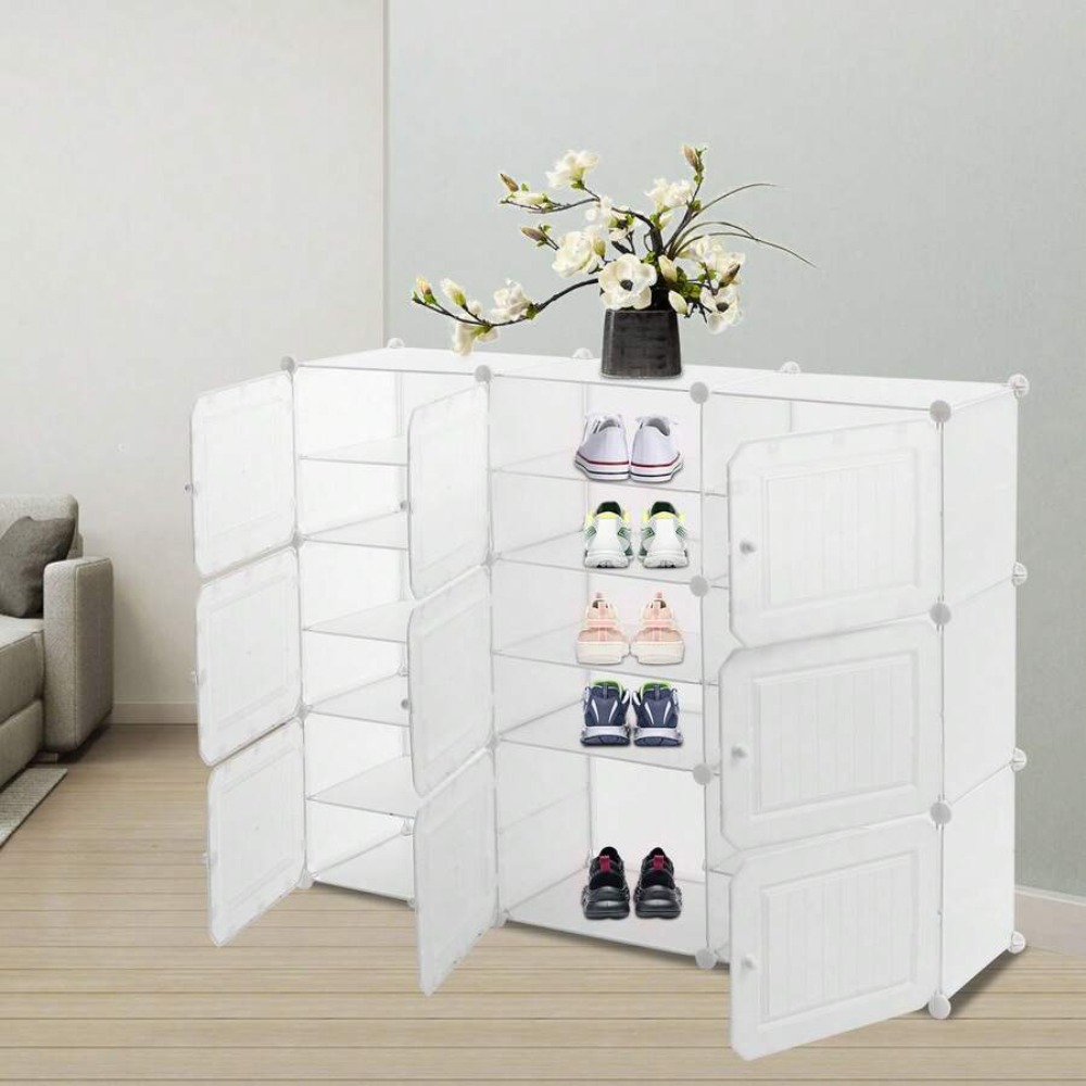 ชั้นวางรองเท้า 36 คู่, ตู้เก็บ - Shoe Rack Cabinet Narrow Entryway บทวิจารณ์และราคา