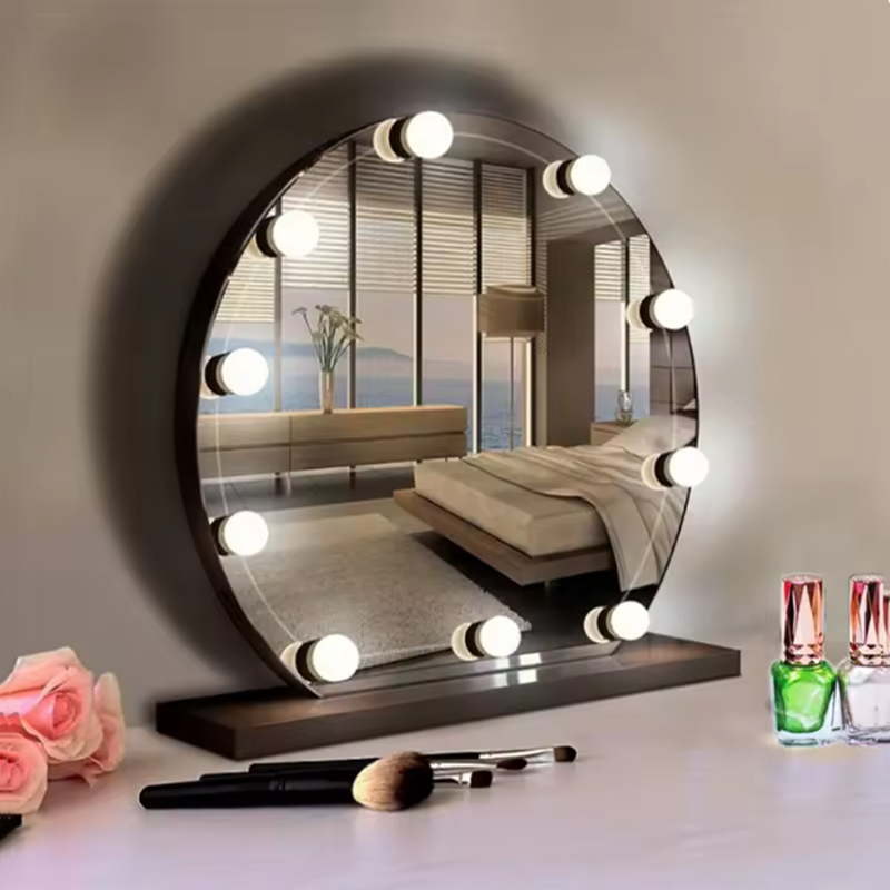โคมไฟแต่งหน้าฮอลลีวูดพร้อมกระจ - Dressing Table Vanity With Lighted Mirror บทวิจารณ์และราคา