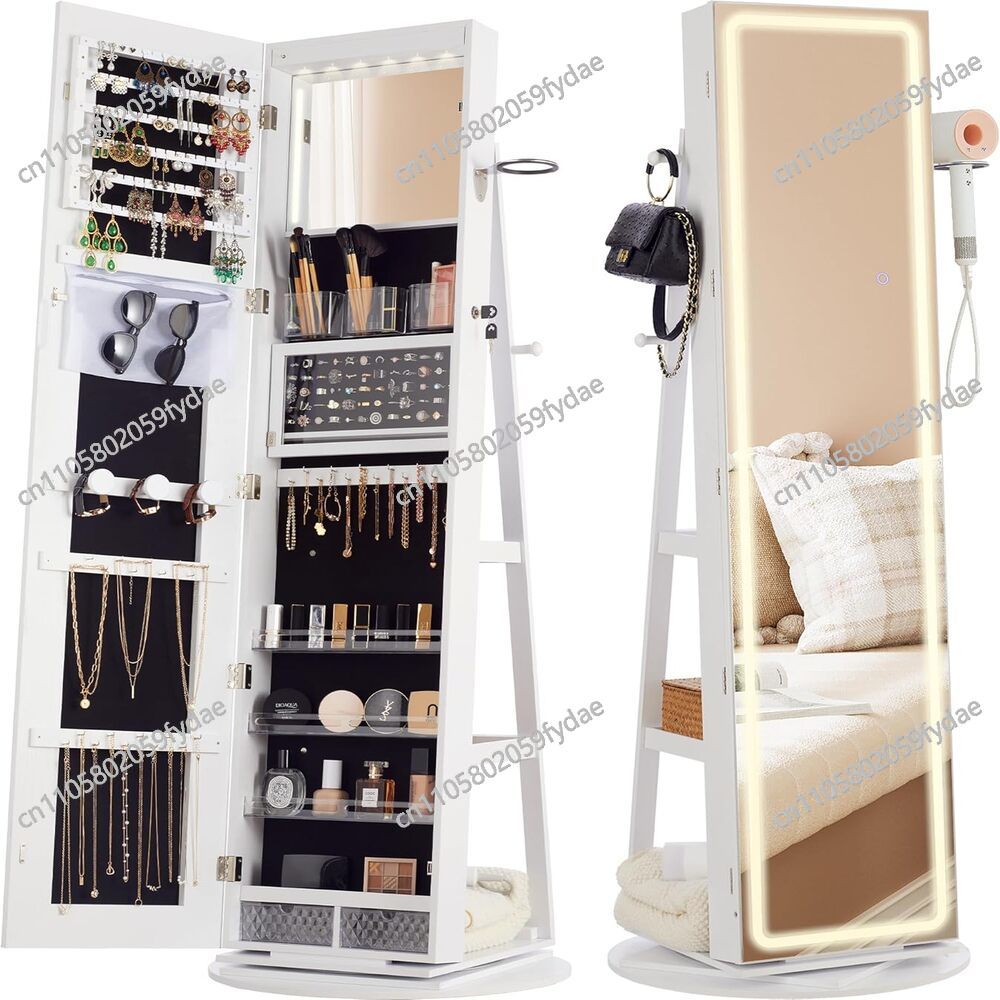 ตู้กระจกใส่เครื่องประดับแบบตั้ - Full Length Mirror Jewelry Armoire บทวิจารณ์และราคา