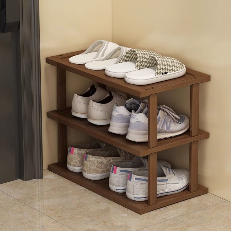 ชั้นวางรองเท้าสีชาสำหรับทางเข้ - Shoe Rack Cabinet Narrow Entryway บทวิจารณ์และราคา