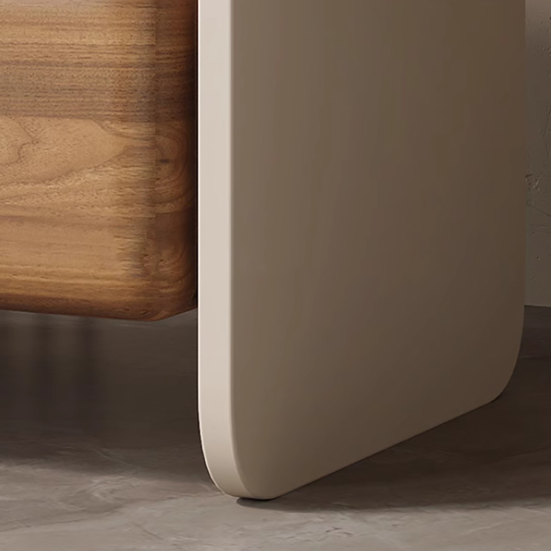 ตู้ข้างเตียงไม้เนื้อแข็งหรูหรา - Solid Wood Nightstand 2 Drawers บทวิจารณ์และราคา