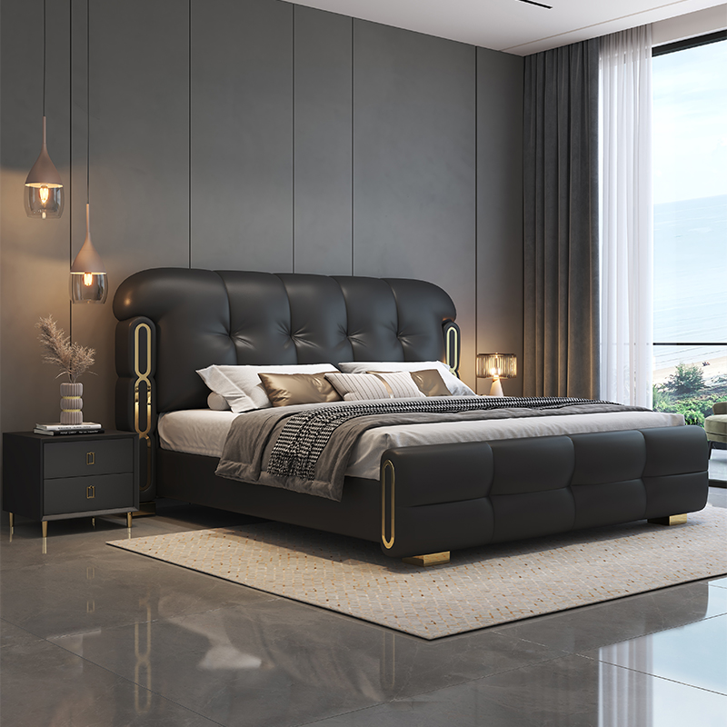 เฟอร์นิเจอร์ห้องนอนไม้หรูหราทั - King Size Bed Frame With Storage Drawers บทวิจารณ์และราคา