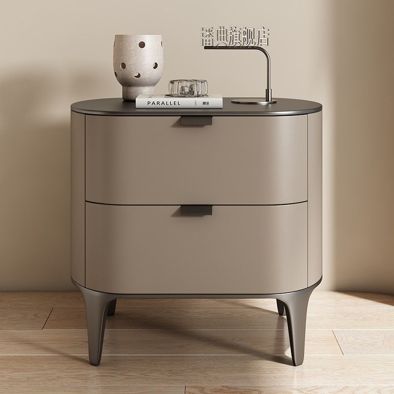 โต๊ะข้างเตียงสุดหรู เฟอร์นิเจอ - Solid Wood Nightstand 2 Drawers บทวิจารณ์และราคา