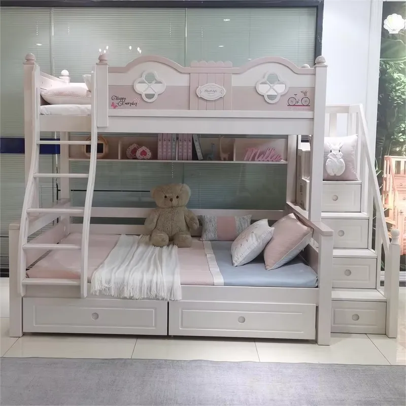 เตียงสองชั้นสำหรับเด็กสไตล์เจ้ - Bunk Bed With Stairs And Slide บทวิจารณ์และราคา