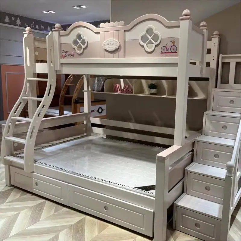 เตียงสองชั้นสำหรับเด็กสไตล์เจ้ - Bunk Bed With Stairs And Slide บทวิจารณ์และราคา