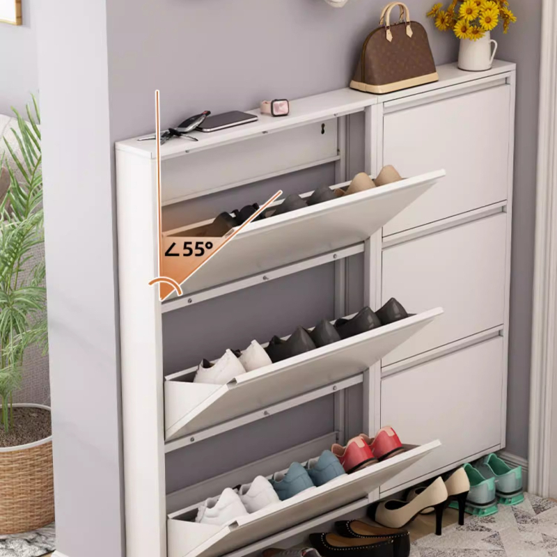 ตู้เก็บรองเท้าทรงเพรียวทันสมัย - Shoe Rack Cabinet Narrow Entryway บทวิจารณ์และราคา