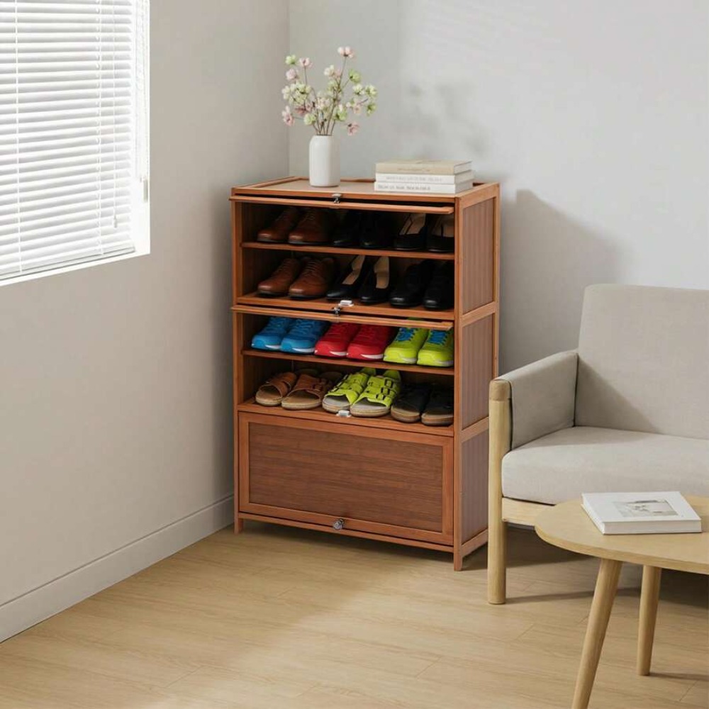 ตู้เก็บรองเท้า 7 ชั้น แบบตั้งพ - Shoe Rack Cabinet Narrow Entryway บทวิจารณ์และราคา