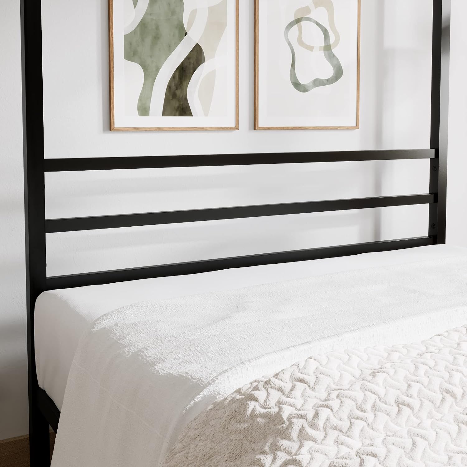 โครงเตียงเหล็กแบบมีหลังคา ขนาด - Canopy Bed Frame Metal Queen บทวิจารณ์และราคา