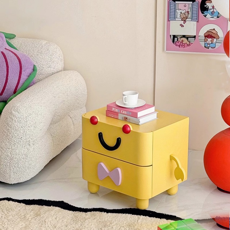 การ์ตูนโต๊ะข้างเตียง,เฟอร์นิเจ - Solid Wood Nightstand 2 Drawers บทวิจารณ์และราคา
