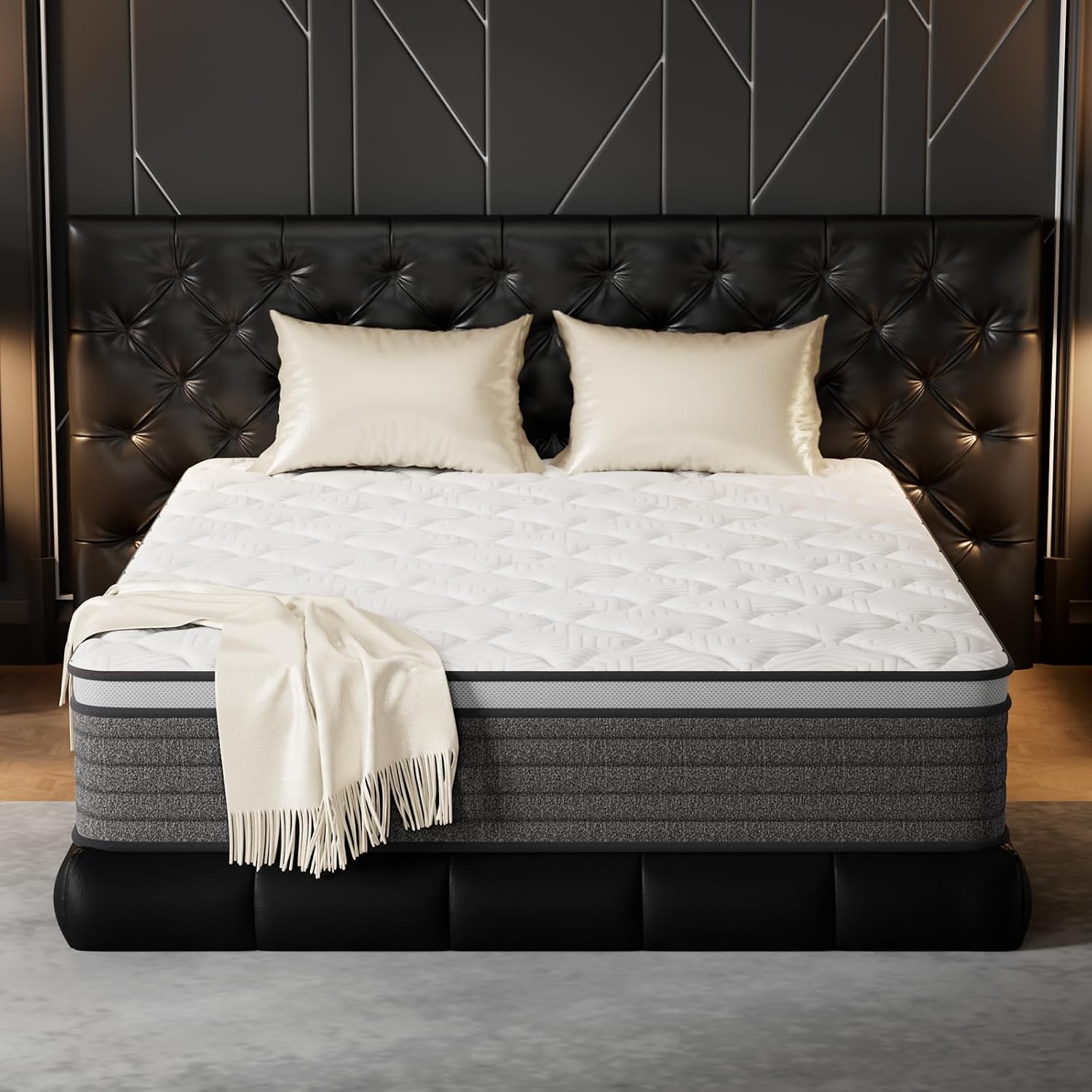 ที่นอนควีนไซส์ 12 นิ้ว แบบไฮบร - Memory Foam Mattress In A Box Queen บทวิจารณ์และราคา