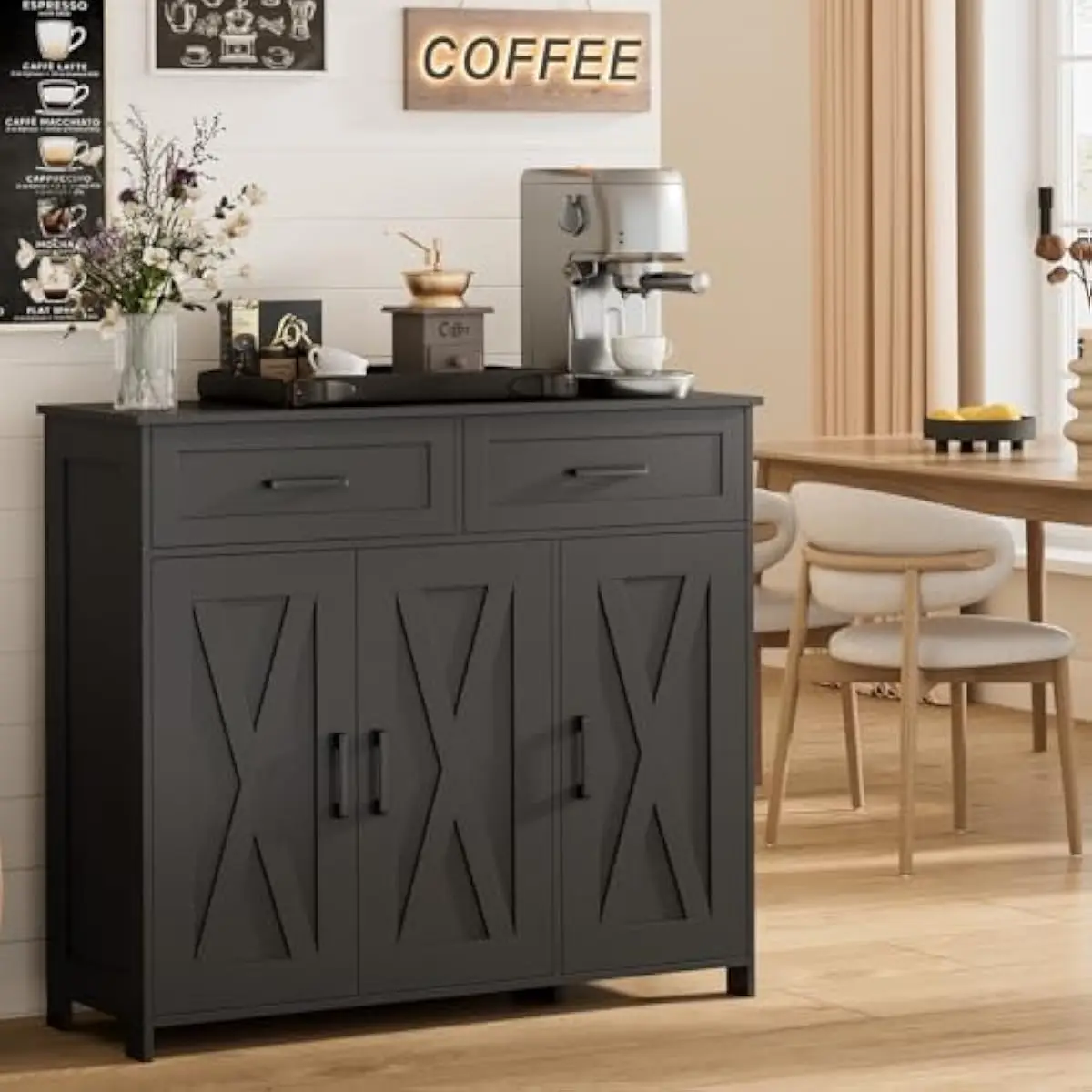 ตู้เก็บของสำหรับบาร์กาแฟพร้อมล - Storage บทวิจารณ์และราคา