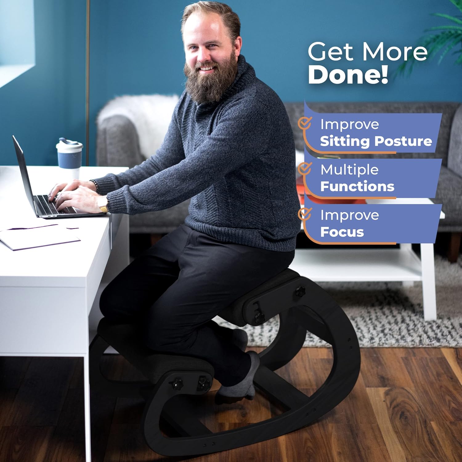เก้าอี้ไม้ปรับระดับได้สำหรับนั - Office Furniture บทวิจารณ์และราคา