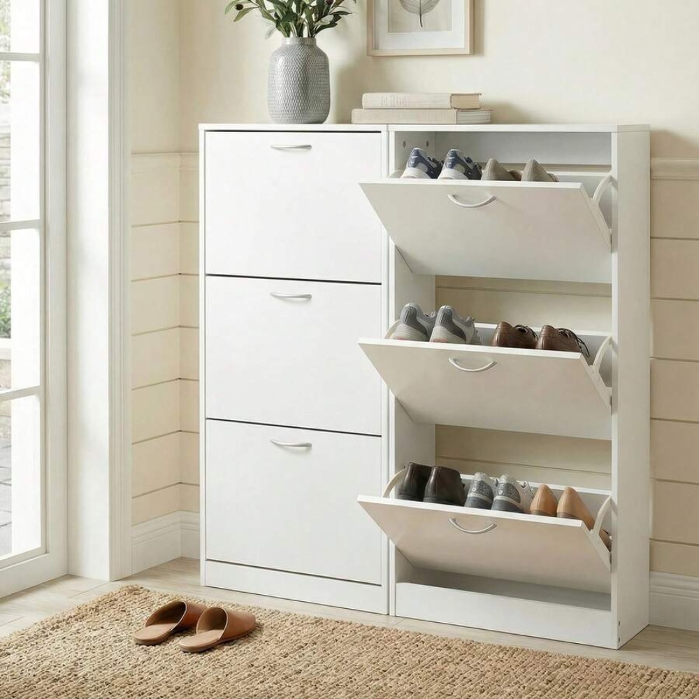 ตู้เก็บรองเท้าสำหรับทางเข้าบ้า - Shoe Rack Cabinet Narrow Entryway บทวิจารณ์และราคา