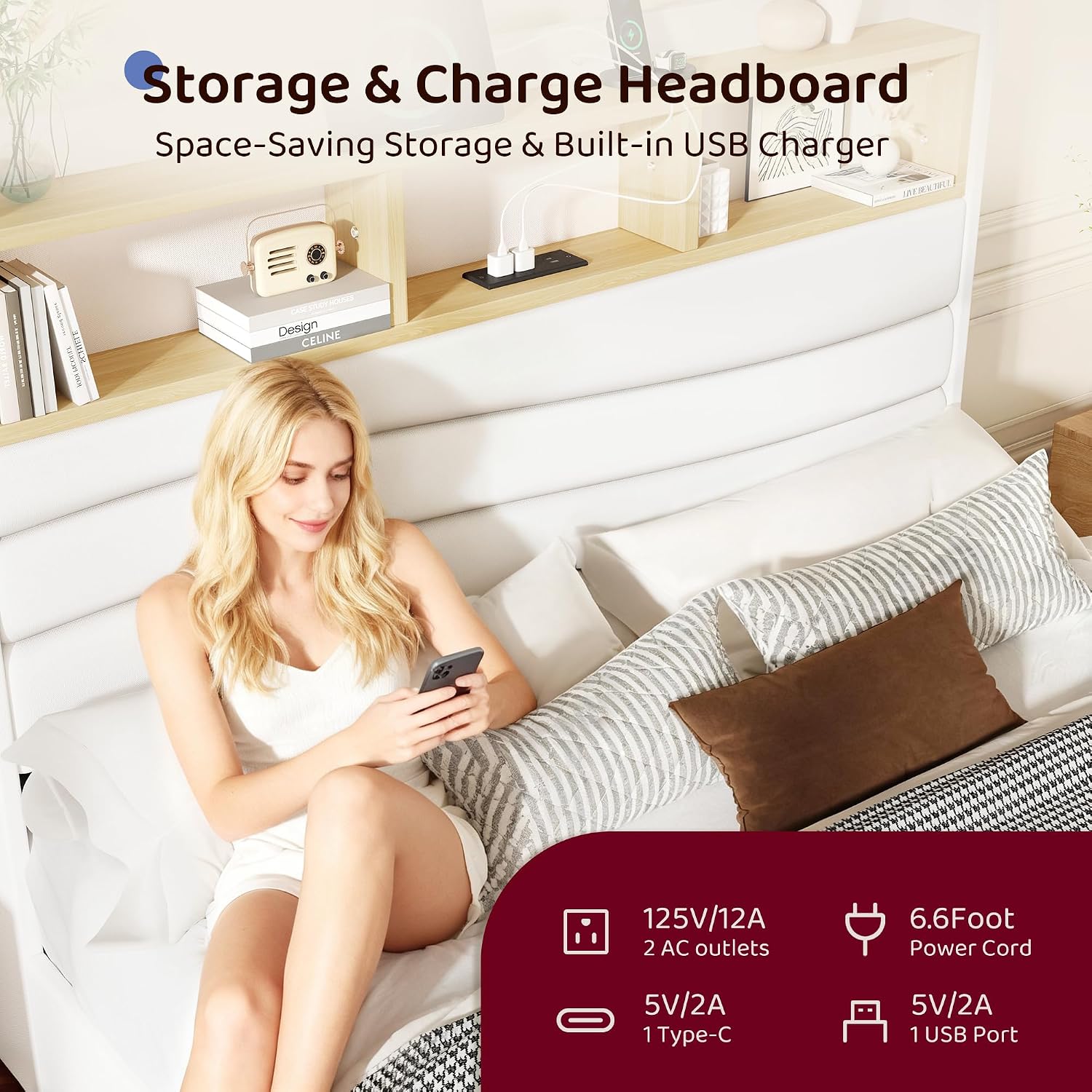 โครงเตียงขนาดคิงไซส์พร้อมลิ้นช - King Size Bed Frame With Storage Drawers บทวิจารณ์และราคา