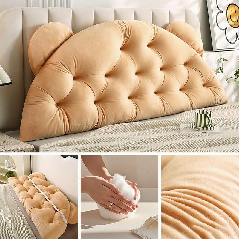 หมอนพิงหลังหัวเตียงรูปหูหมี บุ - Headboard Cushion Backrest Tatami บทวิจารณ์และราคา