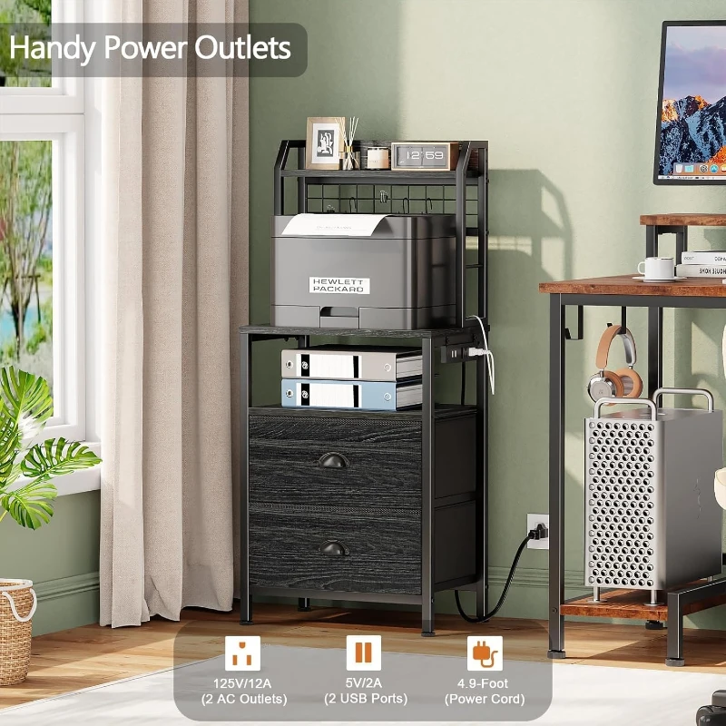 โต๊ะข้างเตียงสูง 40 นิ้ว พร้อม - Solid Wood Nightstand 2 Drawers บทวิจารณ์และราคา