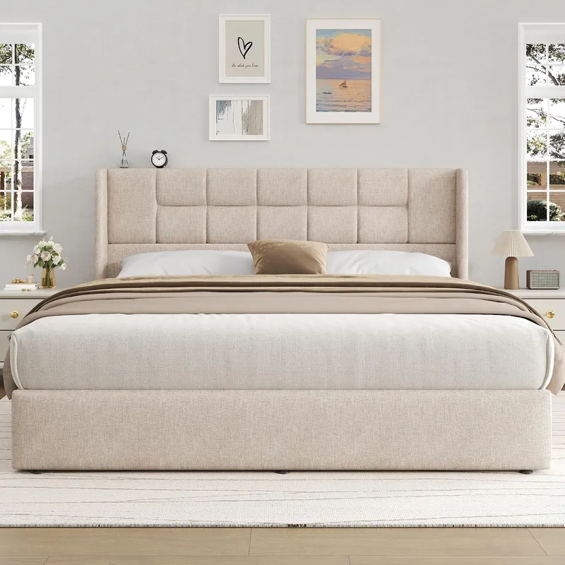 โครงเตียงพร้อมระบบยกเก็บของด้ว - Gas Lift Storage Bed Hydraulic บทวิจารณ์และราคา