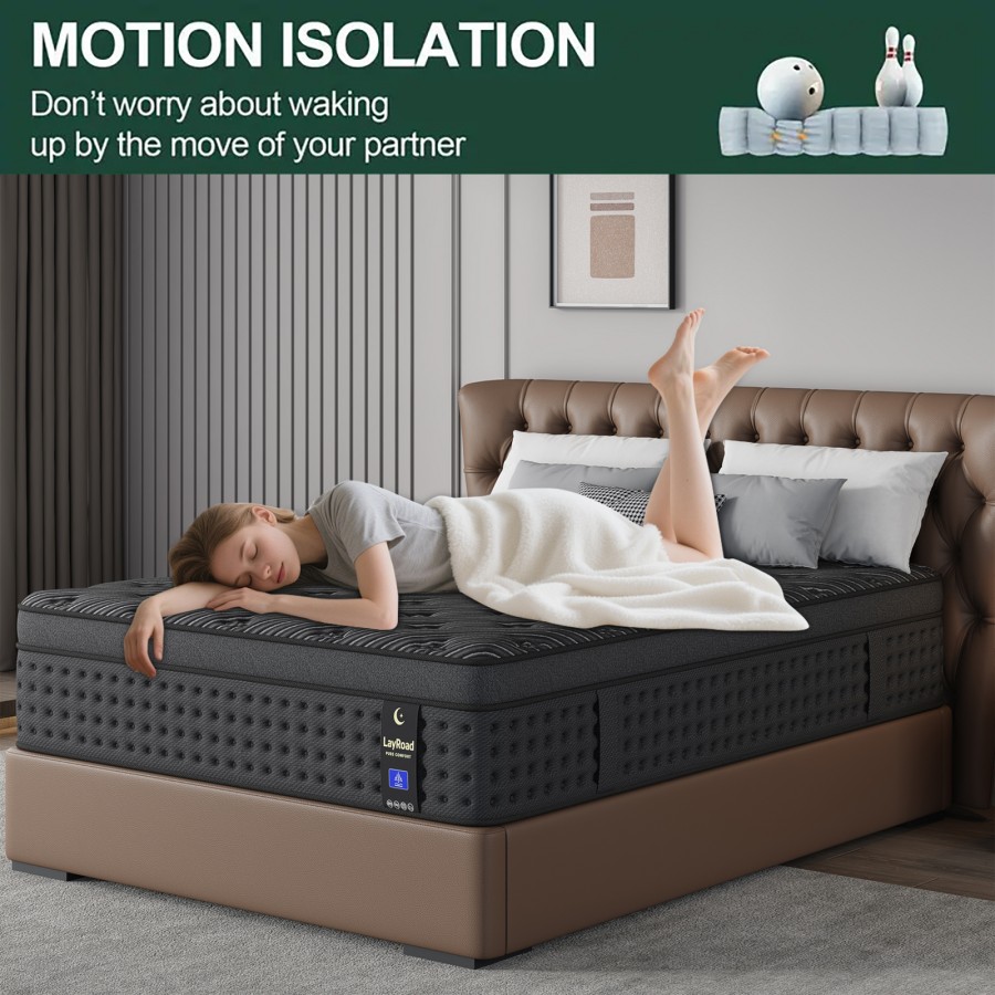 ที่นอนเมมโมรี่โฟมไฮบริดขนาด 12 - Memory Foam Mattress In A Box Queen บทวิจารณ์และราคา