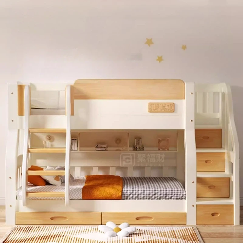 เตียงสองชั้นแบบลอฟท์พร้อมบันได - King Size Bed Frame With Storage Drawers บทวิจารณ์และราคา