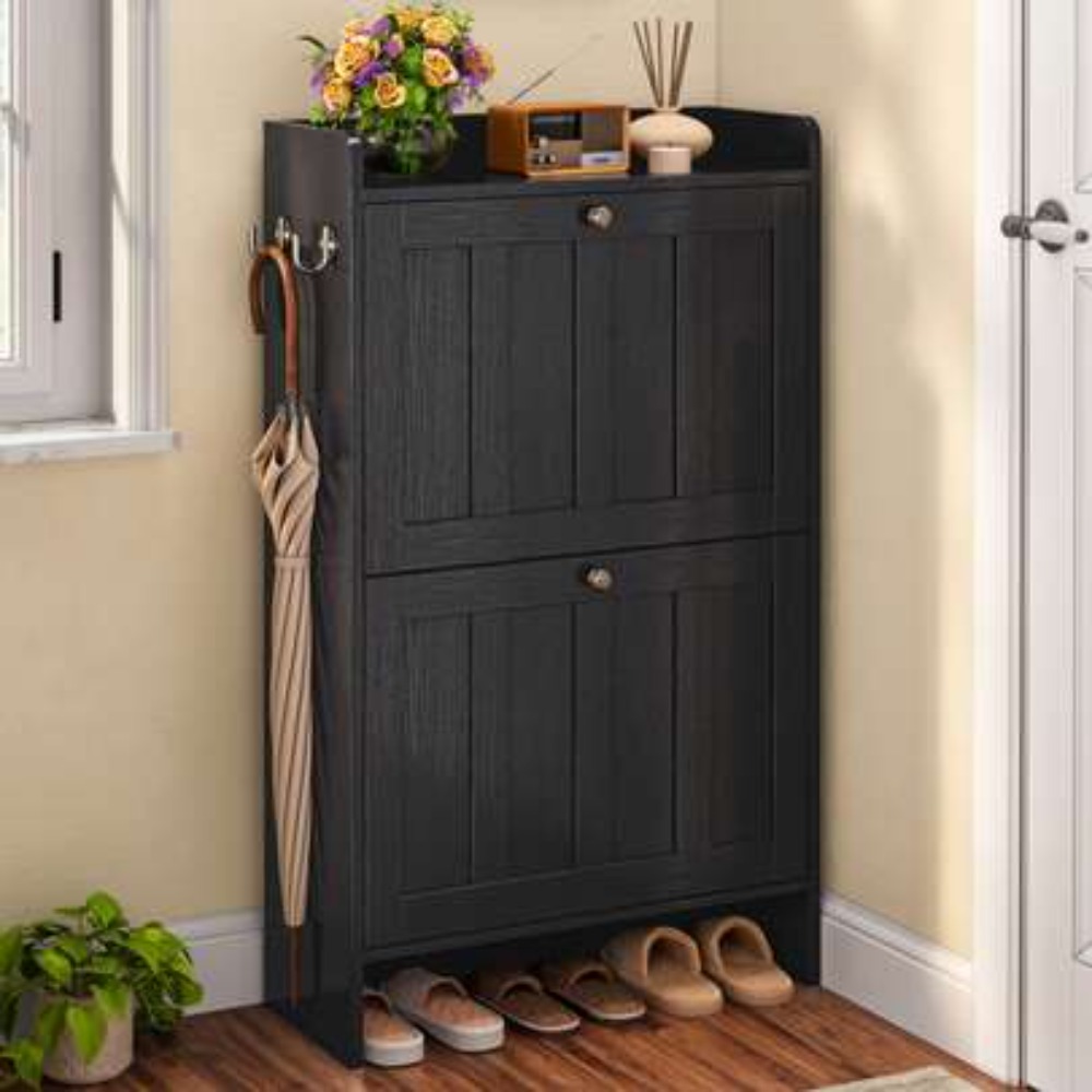 ตู้เก็บรองเท้าแบบตั้งพื้นทรงแค - Shoe Rack Cabinet Narrow Entryway บทวิจารณ์และราคา