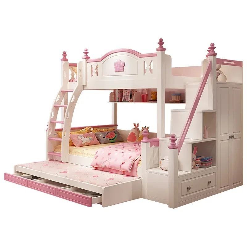 เฟอร์นิเจอร์ห้องนอนเด็ก เตียงส - Bunk Bed With Stairs And Slide บทวิจารณ์และราคา