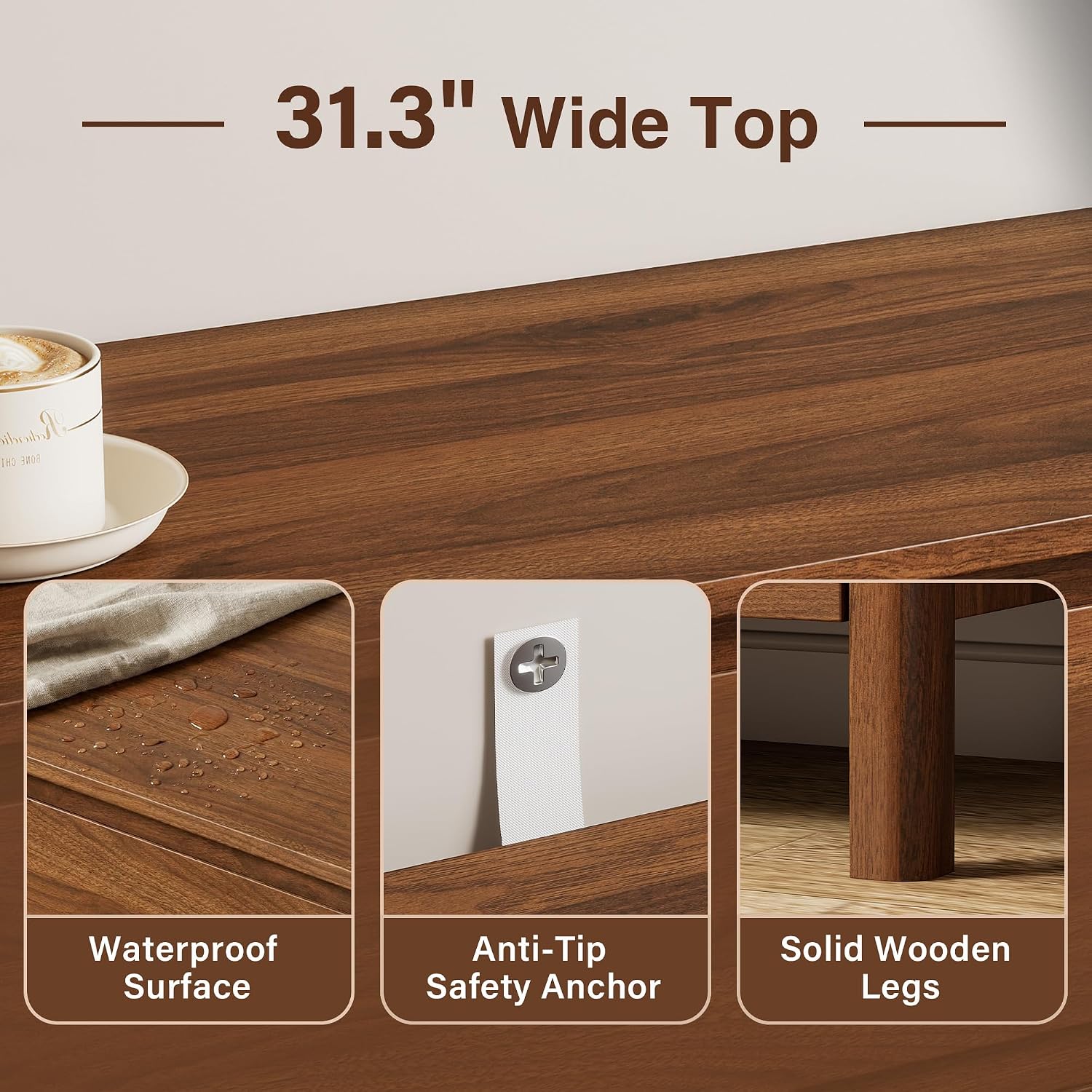 ตู้เก็บของไม้ห้าลิ้นชัก ตู้ลิ้ - Bedroom Furniture บทวิจารณ์และราคา