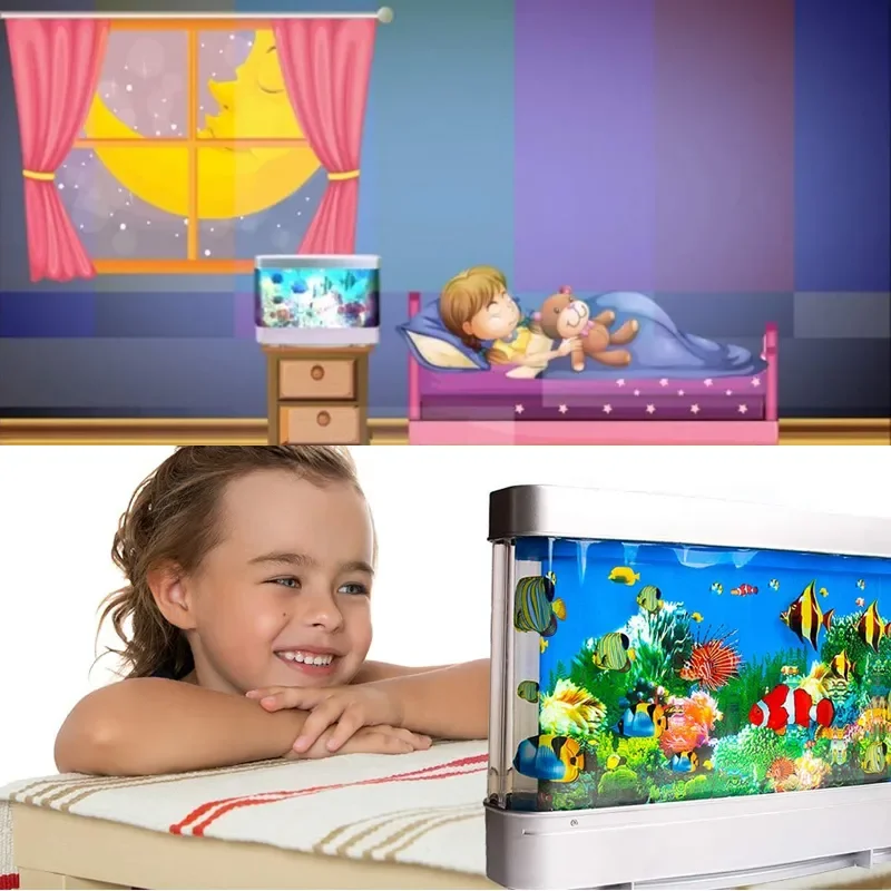 โคมไฟตู้ปลาแบบเขตร้อนโคมไฟเทีย - Floating Nightstand With Led Light บทวิจารณ์และราคา