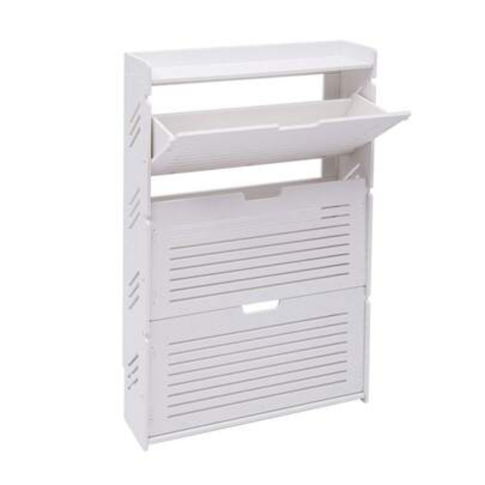 ตู้เก็บรองเท้าทันสมัย 3 ชั้นแบ - Shoe Rack Cabinet Narrow Entryway บทวิจารณ์และราคา