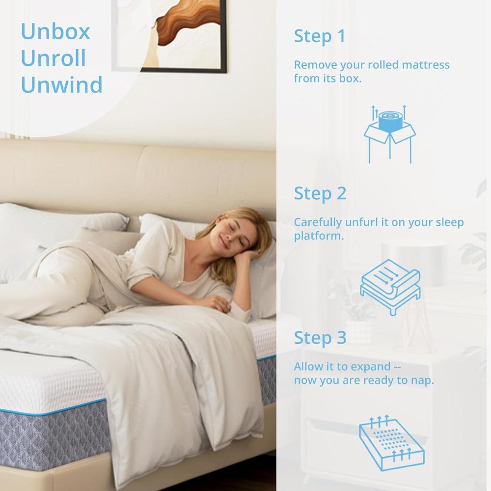 ที่นอนควีนไซส์ 14 นิ้วในกล่อง, - Memory Foam Mattress In A Box Queen บทวิจารณ์และราคา