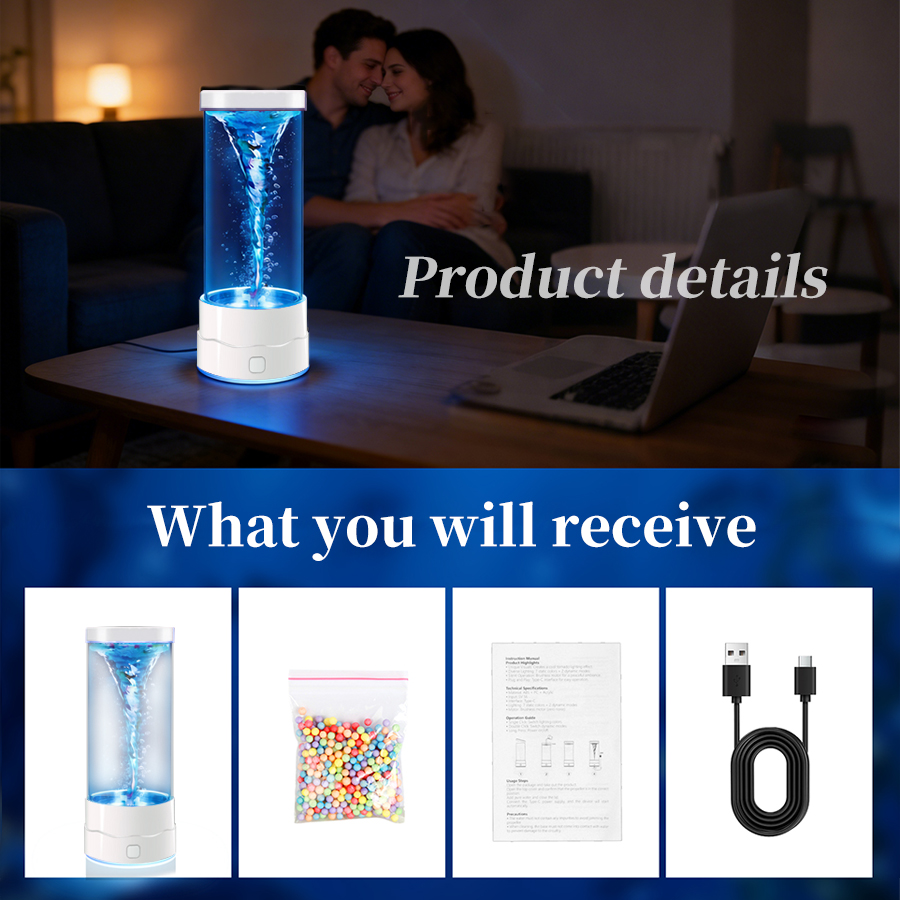 ไฟ LED สร้างสรรค์รูปทรงทอร์นาโ - Floating Nightstand With Led Light บทวิจารณ์และราคา