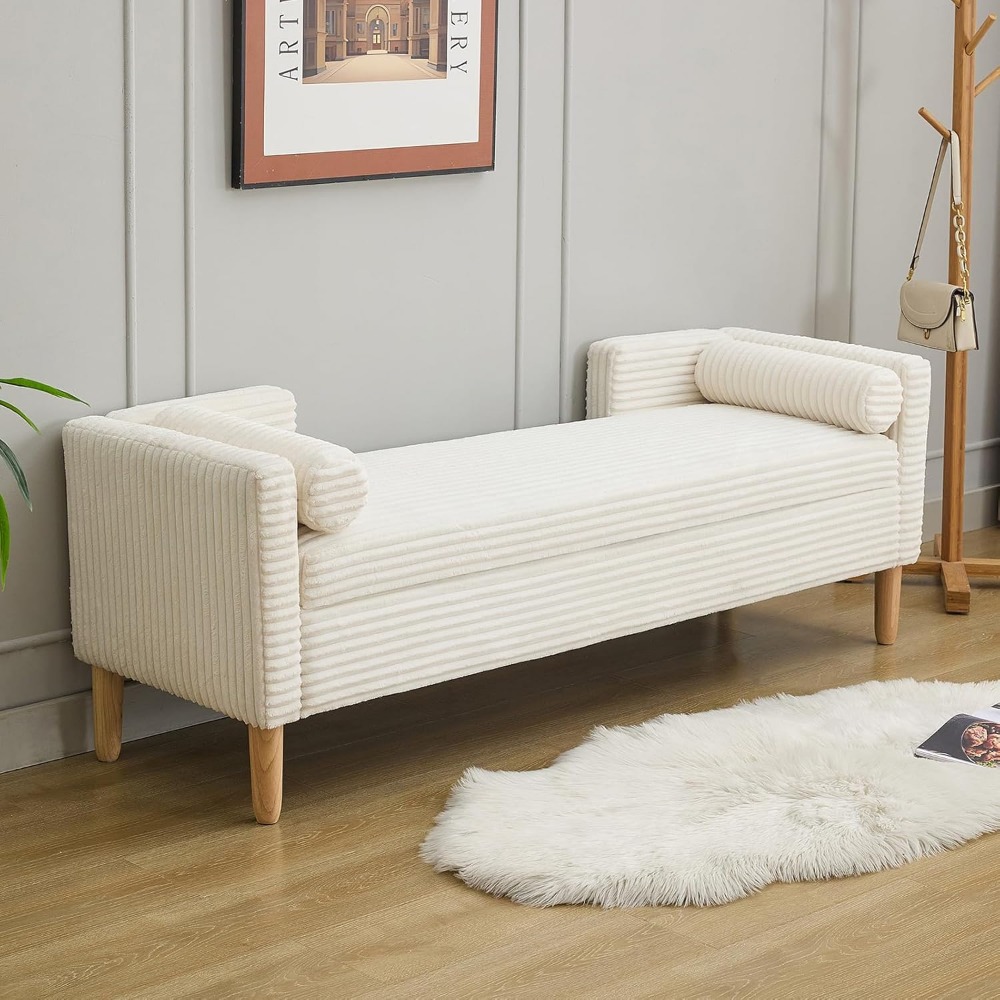 ม้านั่งปลายเตียงขาไม้ พร้อมที่ - Bedroom Furniture บทวิจารณ์และราคา