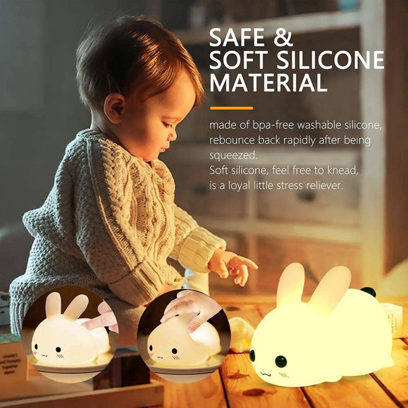 LED Rabbit Night Light รีโมทคอ - Floating Nightstand With Led Light บทวิจารณ์และราคา