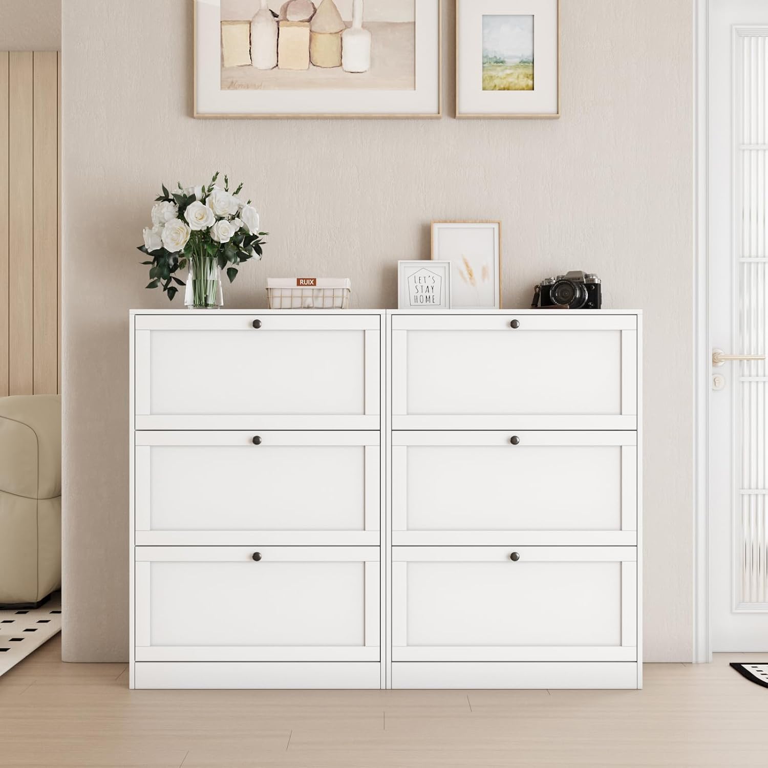 ตู้เก็บรองเท้า, ตู้เก็บของแบบส - Shoe Rack Cabinet Narrow Entryway บทวิจารณ์และราคา