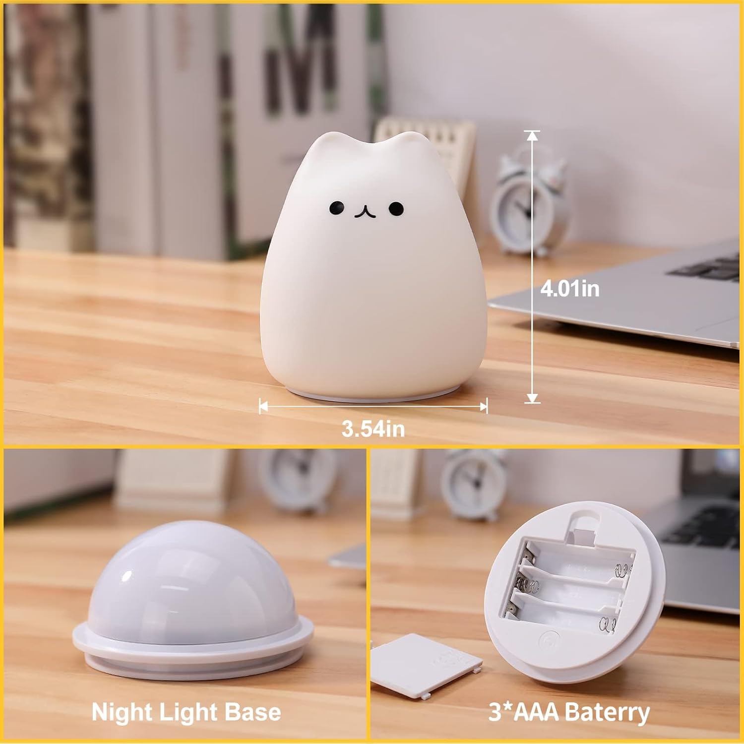 ไฟกลางคืนรูปแมวน่ารัก เปลี่ยนส - Floating Nightstand With Led Light บทวิจารณ์และราคา