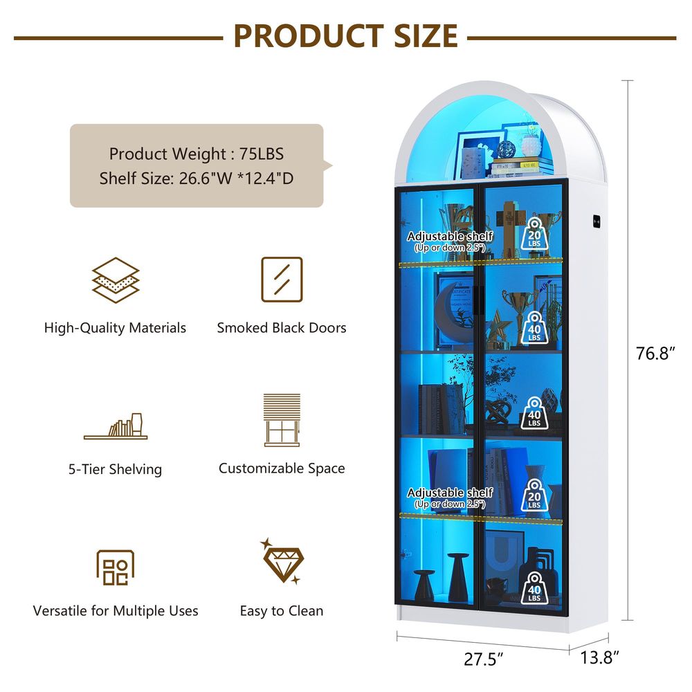 ตู้โชว์พร้อมบานประตูและชั้นวาง - Storage บทวิจารณ์และราคา