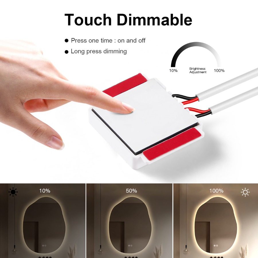 1 ชุดกระจกแต่งหน้าในห้องน้ำแบบ - Dressing Table Vanity With Lighted Mirror บทวิจารณ์และราคา