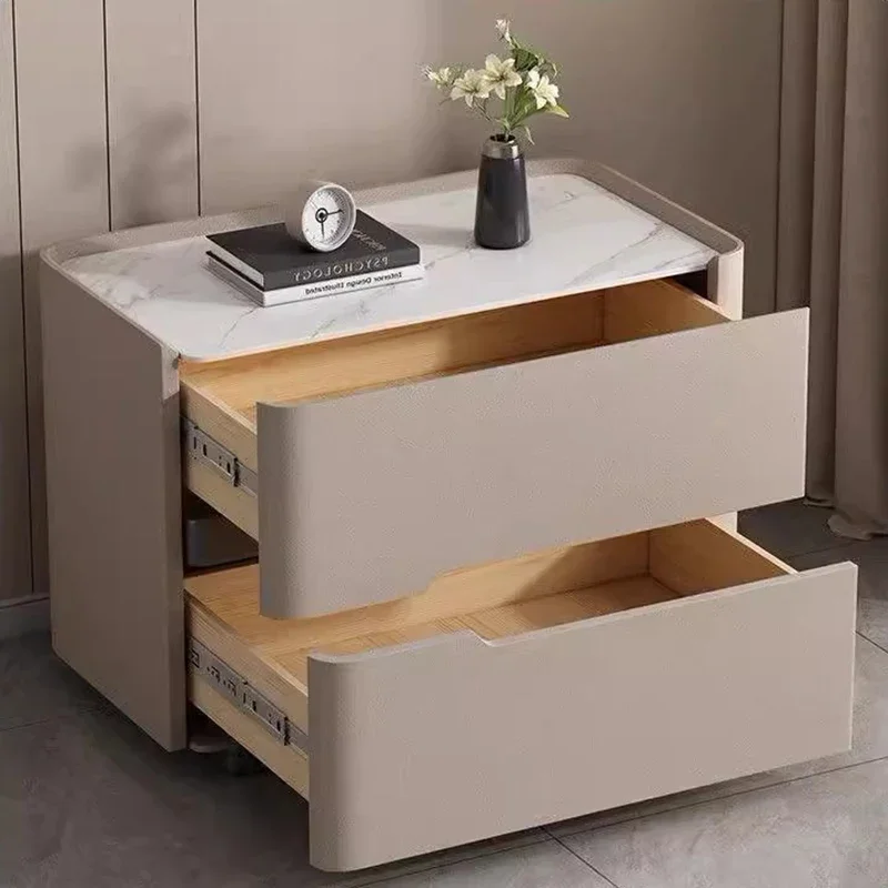 Nordic Modern Night ตารางเก็บค - Solid Wood Nightstand 2 Drawers บทวิจารณ์และราคา