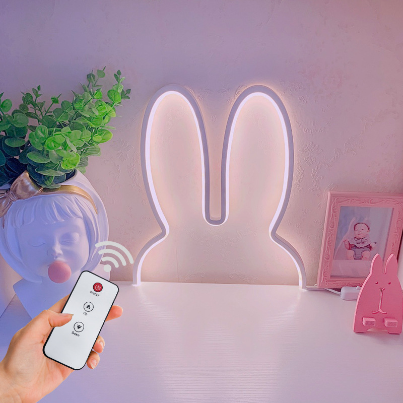 โคมไฟติดผนังรูปกระต่ายน่ารัก ไ - Floating Nightstand With Led Light บทวิจารณ์และราคา