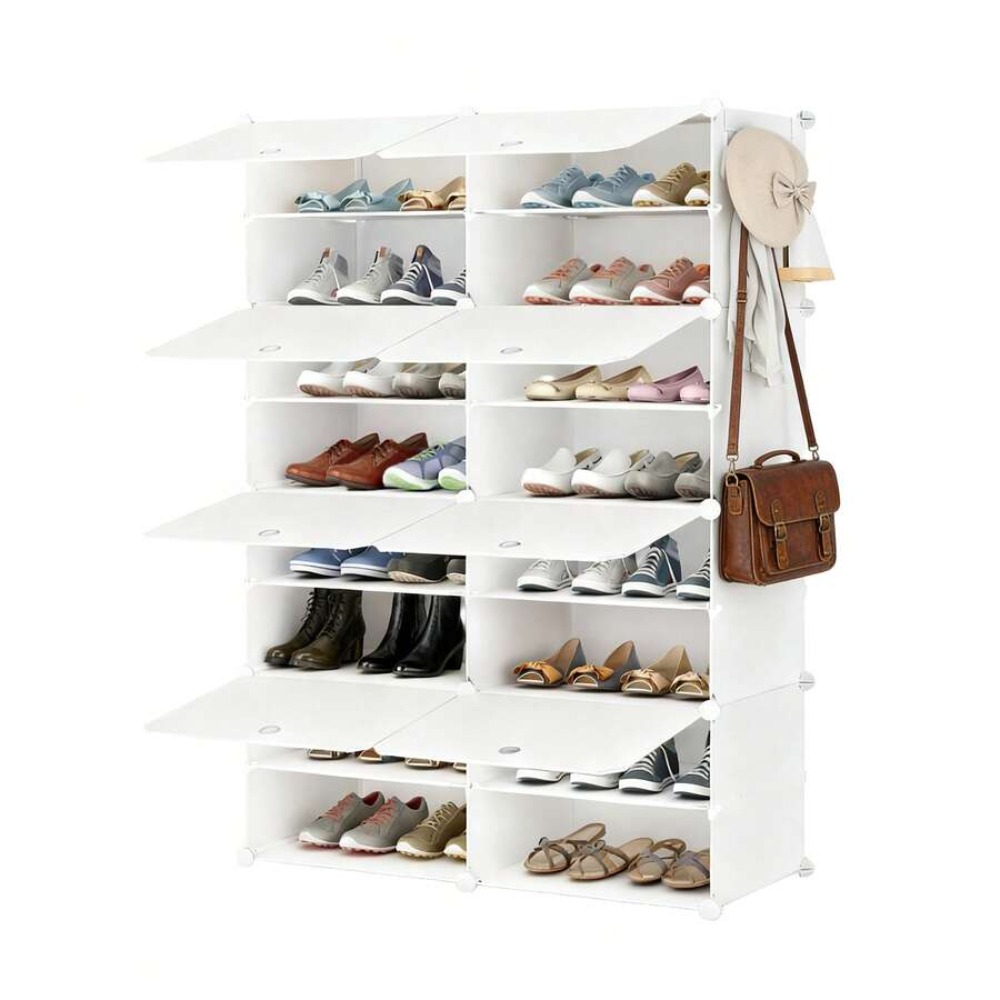 ตู้เก็บรองเท้า 8 ชั้นพร้อมประต - Shoe Rack Cabinet Narrow Entryway บทวิจารณ์และราคา