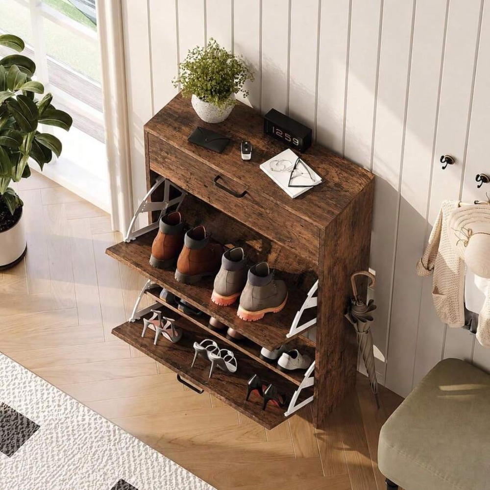 ตู้เก็บรองเท้าแบบแคบสำหรับทางเ - Shoe Rack Cabinet Narrow Entryway บทวิจารณ์และราคา