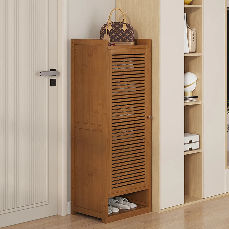 ชั้นวางรองเท้าขนาดเล็กแบบมีประ - Shoe Rack Cabinet Narrow Entryway บทวิจารณ์และราคา