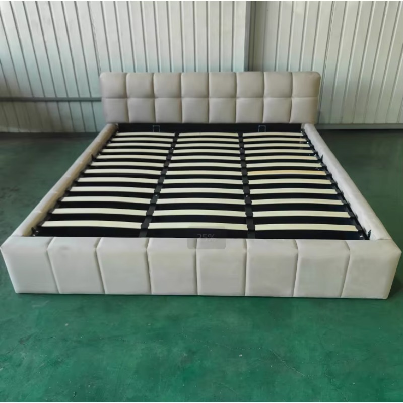 เตียงนุ่มสไตล์โมเดิร์นพร้อมที่ - Gas Lift Storage Bed Hydraulic บทวิจารณ์และราคา