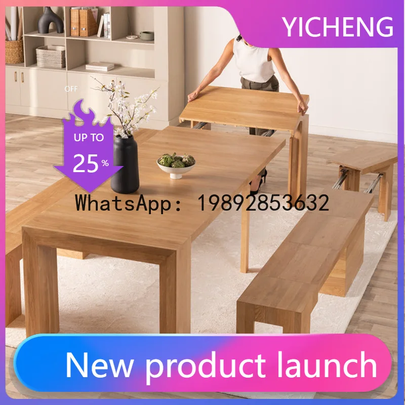 โต๊ะอาหารแบบขยายได้ H5.15 - ไม - Chairs บทวิจารณ์และราคา